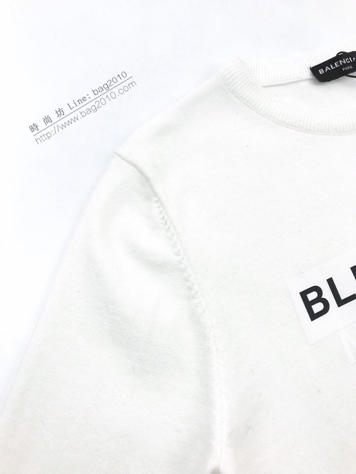 Balenciaga男裝 巴黎世家20AW秋冬新款2417系列印花毛衣 高版本男女同款  ydi3140